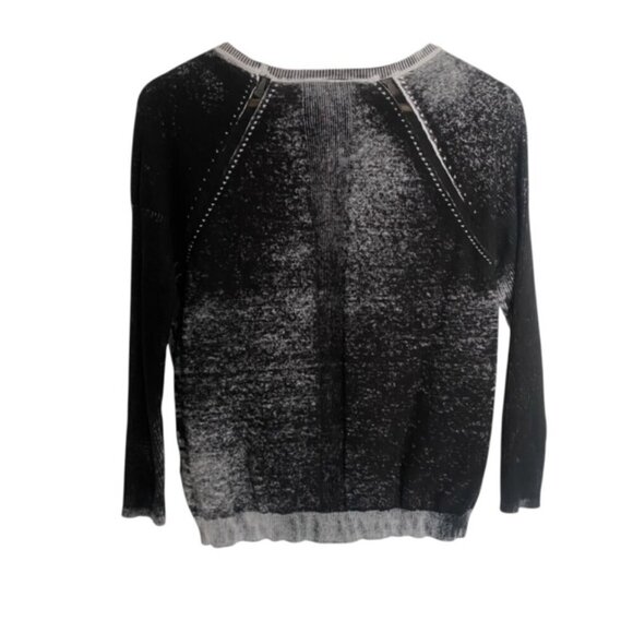 Blanc Noir Huntress Mesh Boyfriend Sweater Small - Picture 4 of 6